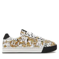 Sneakersy męskie - Sneakersy Versace Jeans Couture 76YA3SK6 Biały - miniaturka - grafika 1