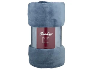 Koc poliestrowy puszysty Miss Lucy Alex 170x210 cm morski - Koce - miniaturka - grafika 1