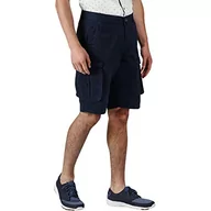Spodenki męskie - Regatta Regatta męskie Shorebay Coolweave bawełniane szorty w stylu cargo z wieloma kieszeniami granatowy 38-inch RMJ221 - miniaturka - grafika 1