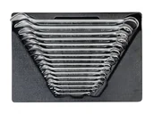 Zestawy narzędziowe - KING TONY Zestaw kluczy płasko-oczkowych 9-1216MR, 6-32 mm - miniaturka - grafika 1