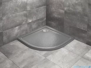 Radaway Doros A Stone brodzik półokrągły 80x80cm antracyt SDRA8080-01-64S - Brodziki prysznicowe - miniaturka - grafika 1