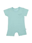 Kombinezony dla dzieci - Chłopięcy rampers miętowy Nicol r.86 - miniaturka - grafika 1