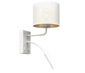 Lampy ścienne - Kinkiet LOFT SHADE 1xE27/60W+1xG9/8W/230V biały/złoty - miniaturka - grafika 1