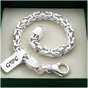 ORYGINALNA MĘSKA BRANSOLETA SPLOT KRÓLEWSKI, 925, GRUBA, 21cm/6mm + Y - Bransolety męskie ORYGINALNA MĘSKA BRANSOLETA SPLOT KRÓLEWSKI, 925, GRUBA, 21cm/6mm + Y - Bransolety męskie - miniaturka - grafika 1