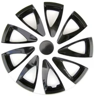 Kołpaki samochodowe - KOŁPAKI 16 cali DRACO BIAŁO CZARNE 4x SZTUKI - miniaturka - grafika 1