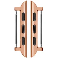 Akcesoria do smartwatchy - moVear Adapter Paska 20mm Do Apple Watch 8/7/6/Se/5/4/3/2/1 (45/44/42mm) & Ultra (49mm) | Różowe Złoto Stal Nierdzewna, +Pvd - miniaturka - grafika 1
