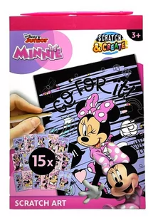 Magiczna kolorowanka zdrapywanka. 15 arkuszy Disney Myszka Minnie - Kolorowanki, wyklejanki - miniaturka - grafika 1