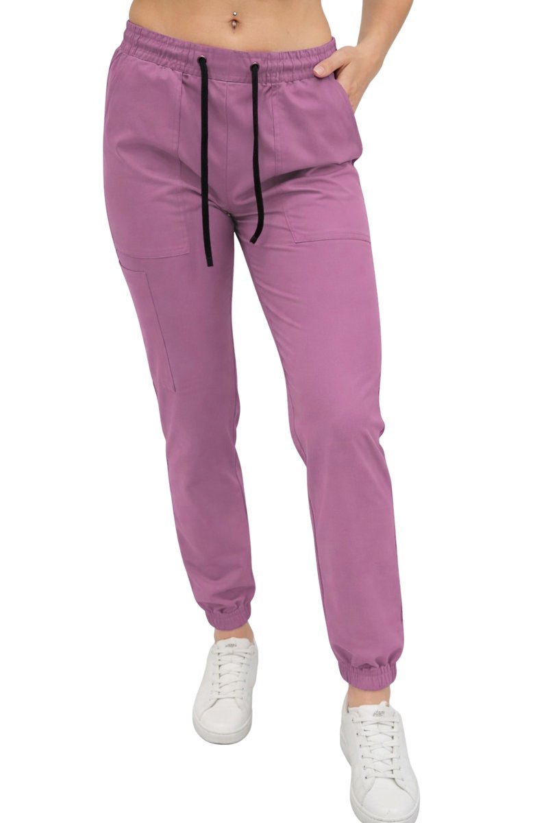Joggery medyczne winogronowe casual premium roz. XL
