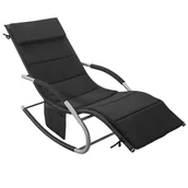 Szezlongi - SoBuy Poduszka do bujanów ogrodowych Leżak Czarny OGS28-P02 - miniaturka - grafika 1