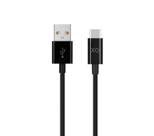 Xqisit USB C - USB A 3.0 1,5m (czarny) - Kable USB - miniaturka - grafika 1