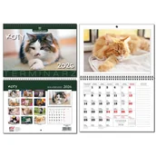 Kalendarze - Kalendarz 2026 A3 terminarz 13p Koty - kalendarz - miniaturka - grafika 1