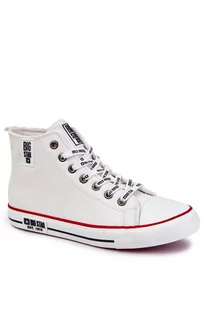 Męskie Wysokie Ocieplane Trampki Big Star KK174345 Białe-41 - Moda i Uroda OUTLET - miniaturka - grafika 1