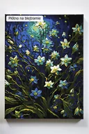 Malowanie po numerach - Van Goghiem cz.2, w stylu van Gogh, kwiaty, noc, malowanie po numerach, blejtram - miniaturka - grafika 1