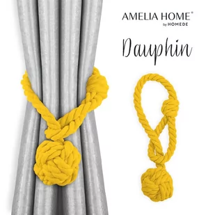 Ameliahome Upinacze Do Zasłon Dauphin 2 Szt Miodowe - Akcesoria do wystroju okien - miniaturka - grafika 1