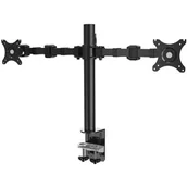 Uchwyty do monitorów - Ergosolid NF12 - Solidny biurkowy uchwyt do dwóch monitorów 2x LCD, LED 10"-30" Regulacja 3D NF12 - miniaturka - grafika 1