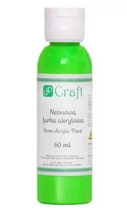 Craft Farba akrylowa 60 ml neonowa zielona DPFN-004 DP - Przybory szkolne - miniaturka - grafika 2