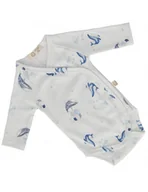 Body dla niemowląt - Yosoy Body niemowlęce z długim rękawem bawełna organiczna Dreaming whales, Rozmiar: 62/68 - miniaturka - grafika 1