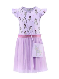 happy girls by Eisend Sukienka w kolorze fioletowym - Sukienki - miniaturka - grafika 1