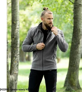 Ardon JOFLEX - Bluza polarowa męska ARDONJOFLEX czerwony S - jasno-szary H2208 4XL - Bluzy męskie - miniaturka - grafika 1