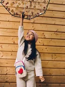 Bluzy dla dziewczynek - Reserved - Gładki sweter - beżowy - miniaturka - grafika 1