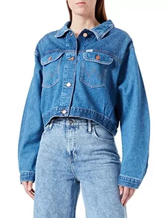 Kurtki damskie - Wrangler Damska kurtka Cowboy Denim, TOGETHER AGAIN, 3XL - grafika 1