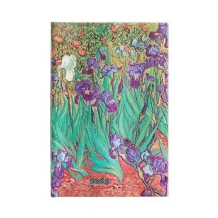 Kalendarz tygodniowy mini 2025 Van Gogh's Irises - Paperblanks - Kalendarze - miniaturka - grafika 1