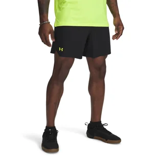 Męskie Spodenki UNDER ARMOUR UA VANISH WOVEN 6IN SHORTS 1373718-010 – Czarny - Spodenki męskie - miniaturka - grafika 1