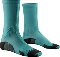 Skarpetki sportowe męskie - X-SOCKS skarpety biegowe TRAILRUN DISCOVER CREW lake green/sunset blue - miniaturka - grafika 1