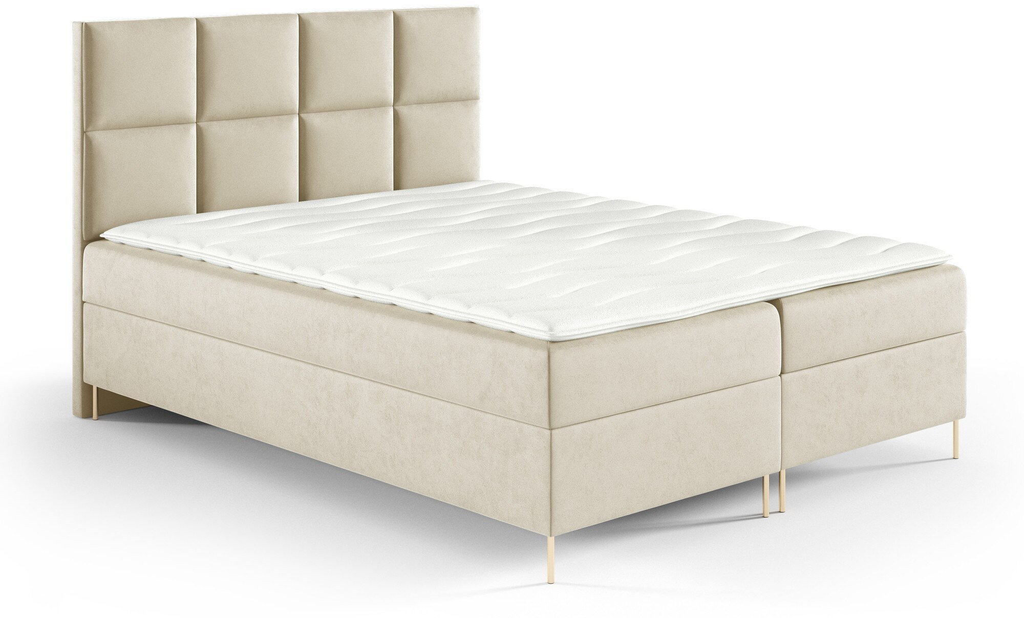 Łóżko kontynentalne Gobi Box 180x200 z nogami riviera 21