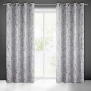 Zasłona gotowa na przelotkach KENDRA 250 x 140 cm biały - Zasłony - miniaturka - grafika 1