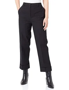 Sisley Spodnie damskie 4imnlf01b spodnie, czarne 100, 38 EU, czarny 100, 38 - Spodnie damskie - miniaturka - grafika 1
