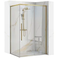 Kabiny prysznicowe - Rea Kabina prysznicowa SOLAR ZŁOTA Szczotkowana 120x90 - miniaturka - grafika 1