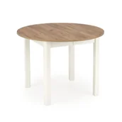 Stoły - Stół Rozkładany 102-142 x 102 x 76 Ringo Dąb Craft / Biały Halmar - miniaturka - grafika 1