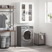 Szafki na klucze - vidaXL Szafka wisząca, biała, 69,5x34x90 cm - miniaturka - grafika 1