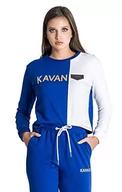 Bluzy damskie - Gianni Kavanagh Damska bluza dresowa Blue Block, NIEBIESKI, L - miniaturka - grafika 1