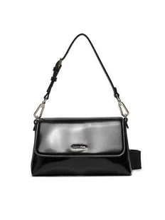 Calvin Klein Torebka Ck Must Dbl Strap Mini Bag_Shiny K60K612772 Czarny - Torebki damskie - miniaturka - grafika 1