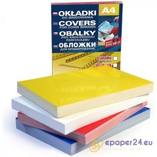 OKŁADKI DO BINDOWNICY CHROMOLUX 100 SZT., CZARNY - Okładki do laminatorów i bindownic - miniaturka - grafika 1