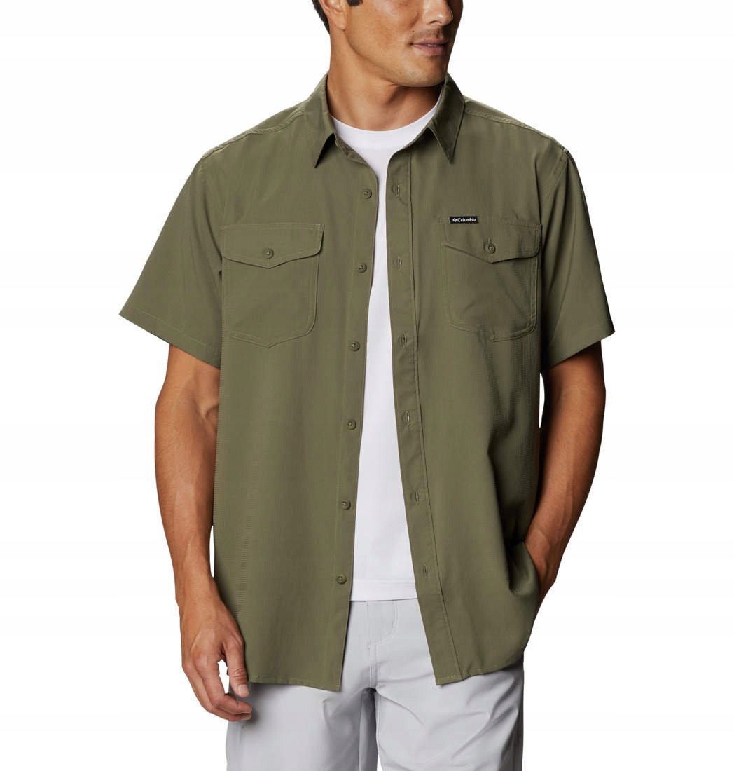 Koszula z krótkim rękawem męska Columbia Utilizer II Solid Stone Green XXL