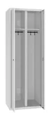 Szafki BHP - Szafa metalowa ubraniowa z 2 przedziałami na klucz MSU 63 - miniaturka - grafika 1