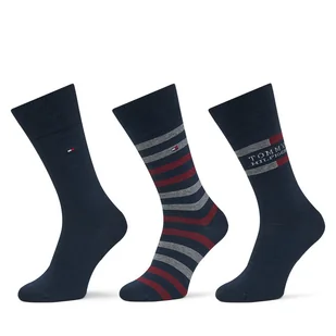 Skarpety długie Tommy Hilfiger 701235376 Granatowy - Skarpetki męskie - miniaturka - grafika 1