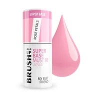 Lakiery hybrydowe - BrushUp! Super Base baza hybrydowa do paznokci Rose Petals 5g - miniaturka - grafika 1