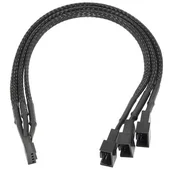 Kable komputerowe i do monitorów - Akyga Rozdzielacz 4 pin 2x4 pin + 1x3 pin 15cm AK-CA-65 - miniaturka - grafika 1