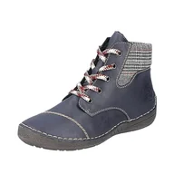 Moda i Uroda OUTLET - Rieker Damskie buty 52541, niebieski, 36 EU - miniaturka - grafika 1