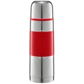 Termosy - Termos AMBITION Gummy 350 ml Srebrno-czerwony - miniaturka - grafika 1