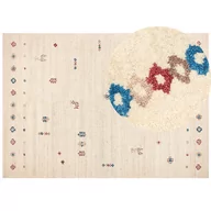 Dywany - Dywan wełniany gabbeh 200x300 cm, beżowy - miniaturka - grafika 1