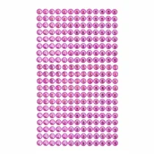 Zabawki kreatywne - Kryształki samoprzylepne pink 6mm 260szt - Dalprint - miniaturka - grafika 1