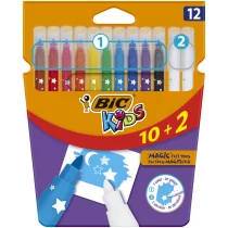 Bic Flamastry COLOUR & ERASE PUDEŁKO 10+2 - Flamastry - miniaturka - grafika 1