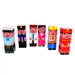 Bino Układanka z klocków, zawody - Układanki dla dzieci - miniaturka - grafika 1