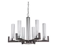 Lampy sufitowe - Kolarz 6009.80660 - Żyrandol na łańcuchu RAGGIO 6xE14/25W/230V matowy chrom - miniaturka - grafika 1