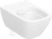 Inne akcesoria elektryczne - Miska wisząca WC Smyle Square lejowa, B35 cm, H33 cm, T54 cm, ukryte mocowania, Rimfree - miniaturka - grafika 1